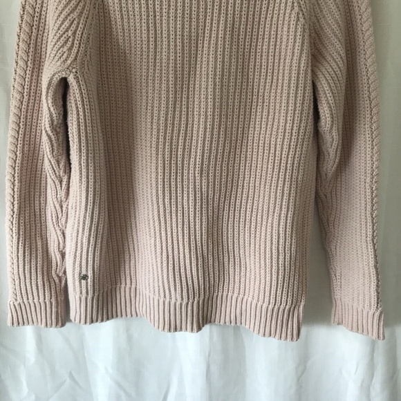 Lululemon Bring The Cozy Turtleneck Sweater Sz 8 Misty Pink Cable Knit NWOT - Picture 10 of 13